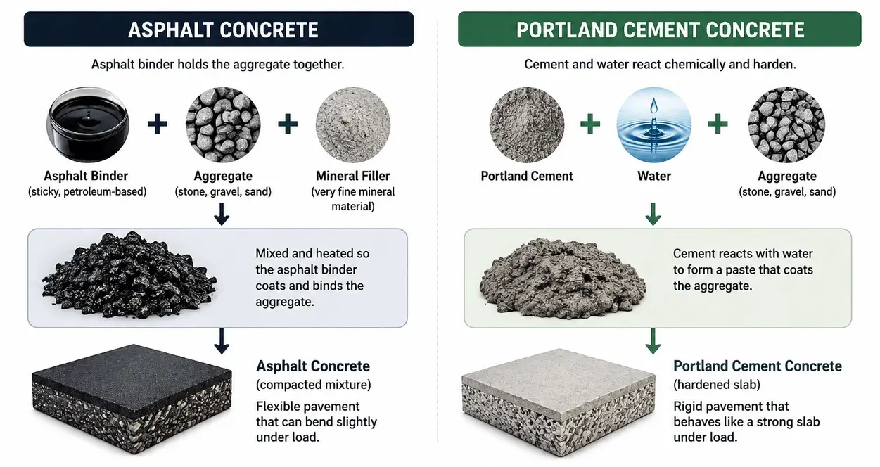 Is Asphalt a Type of Concrete