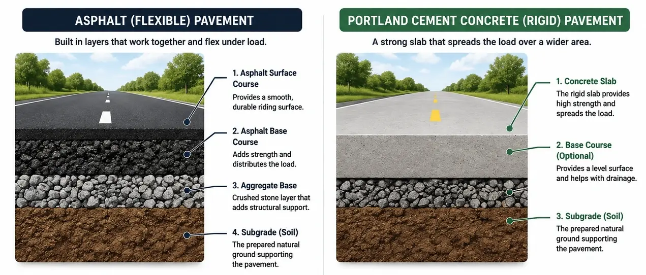 Is Asphalt a Type of Concrete