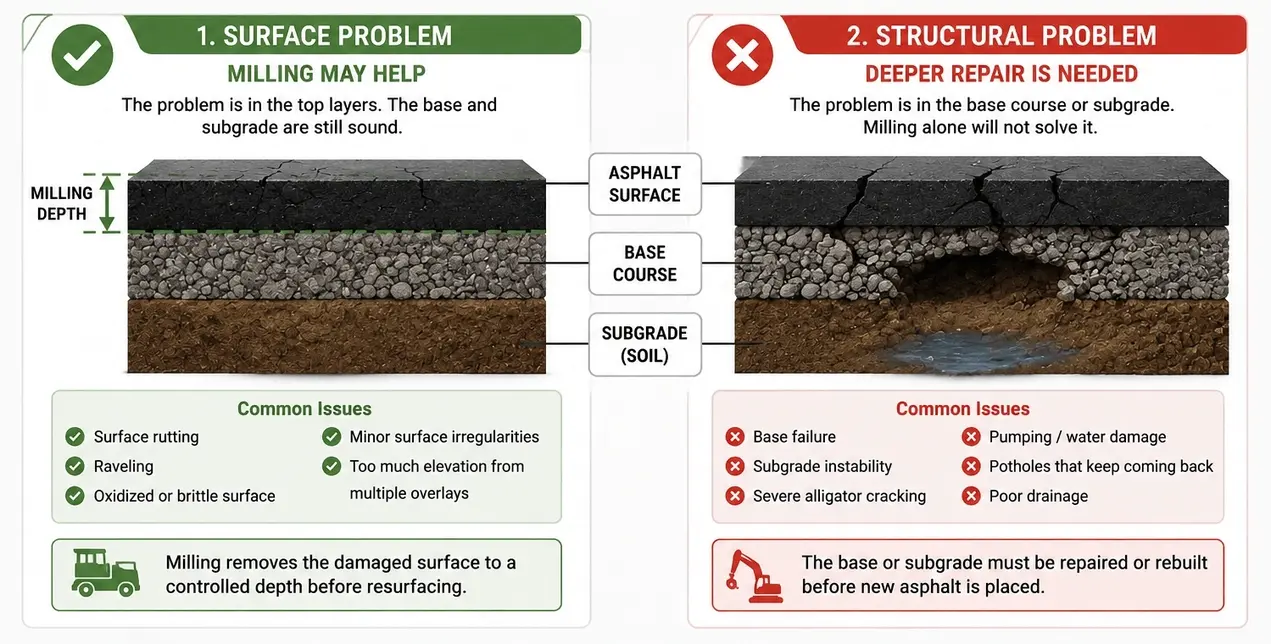 what is asphalt milling used for