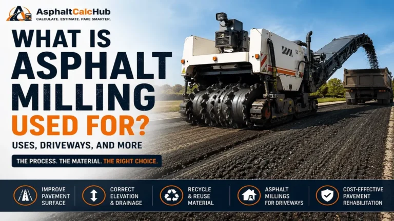 What Is Asphalt Milling Used For? Uses, Driveways, and More